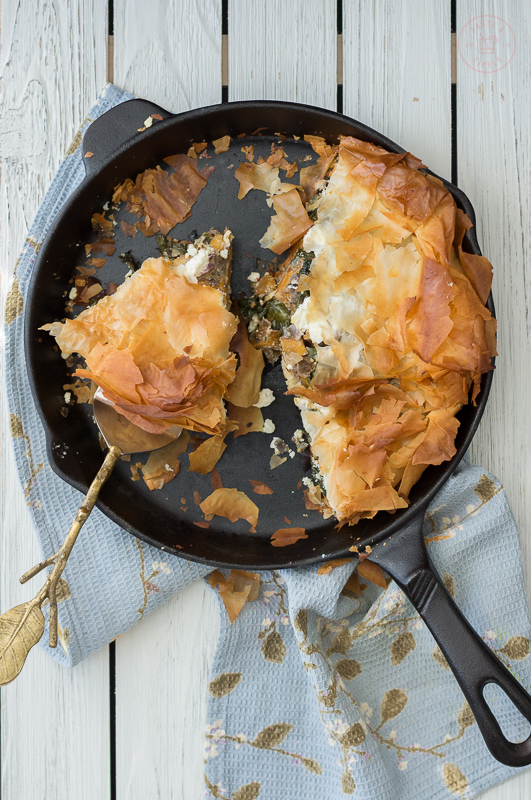 Butternut Squash, Kale and Goat Cheese Phyllo Pie | Taste and Tipple