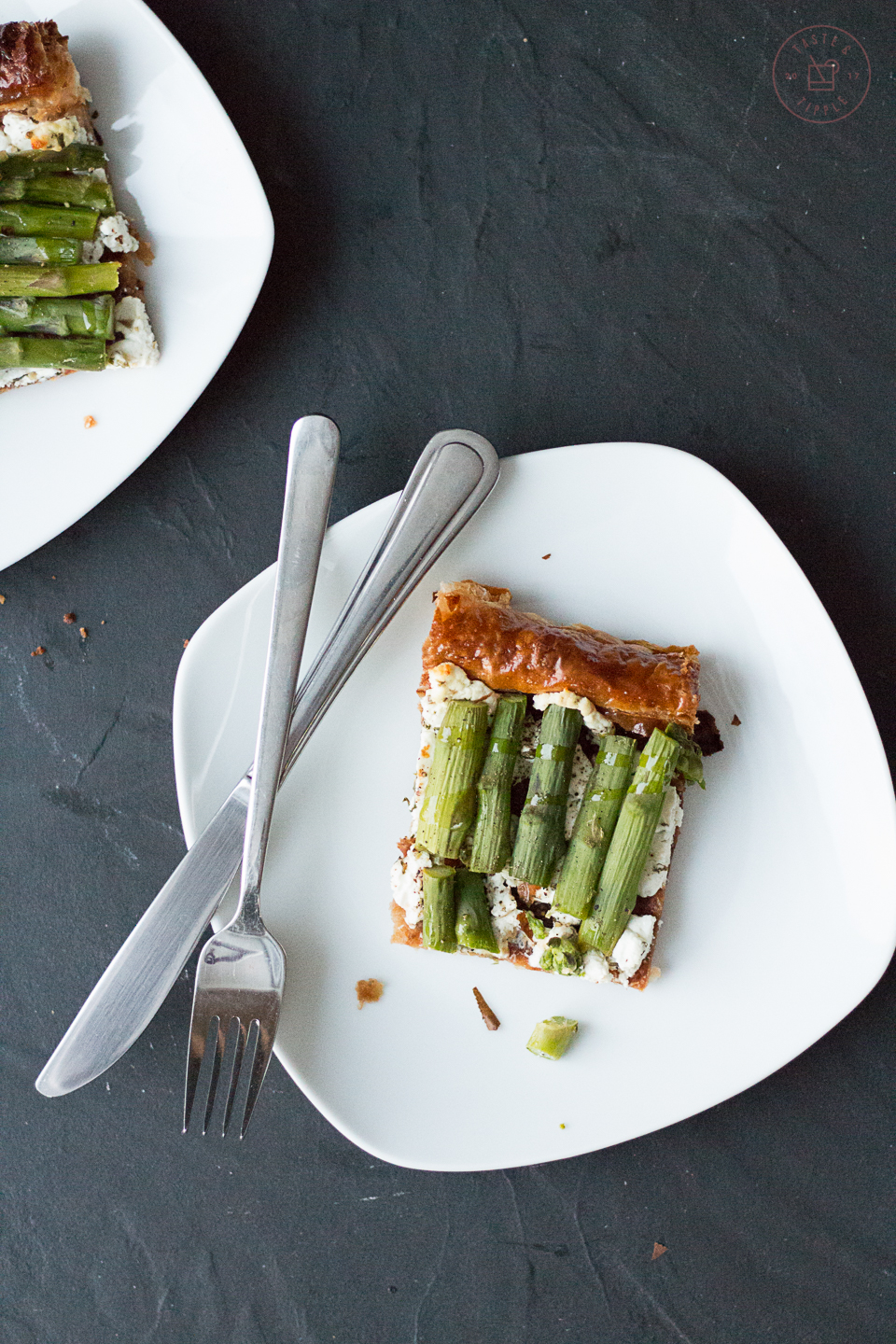 Asparagus & Goat Cheese Tart | Taste and Tipple