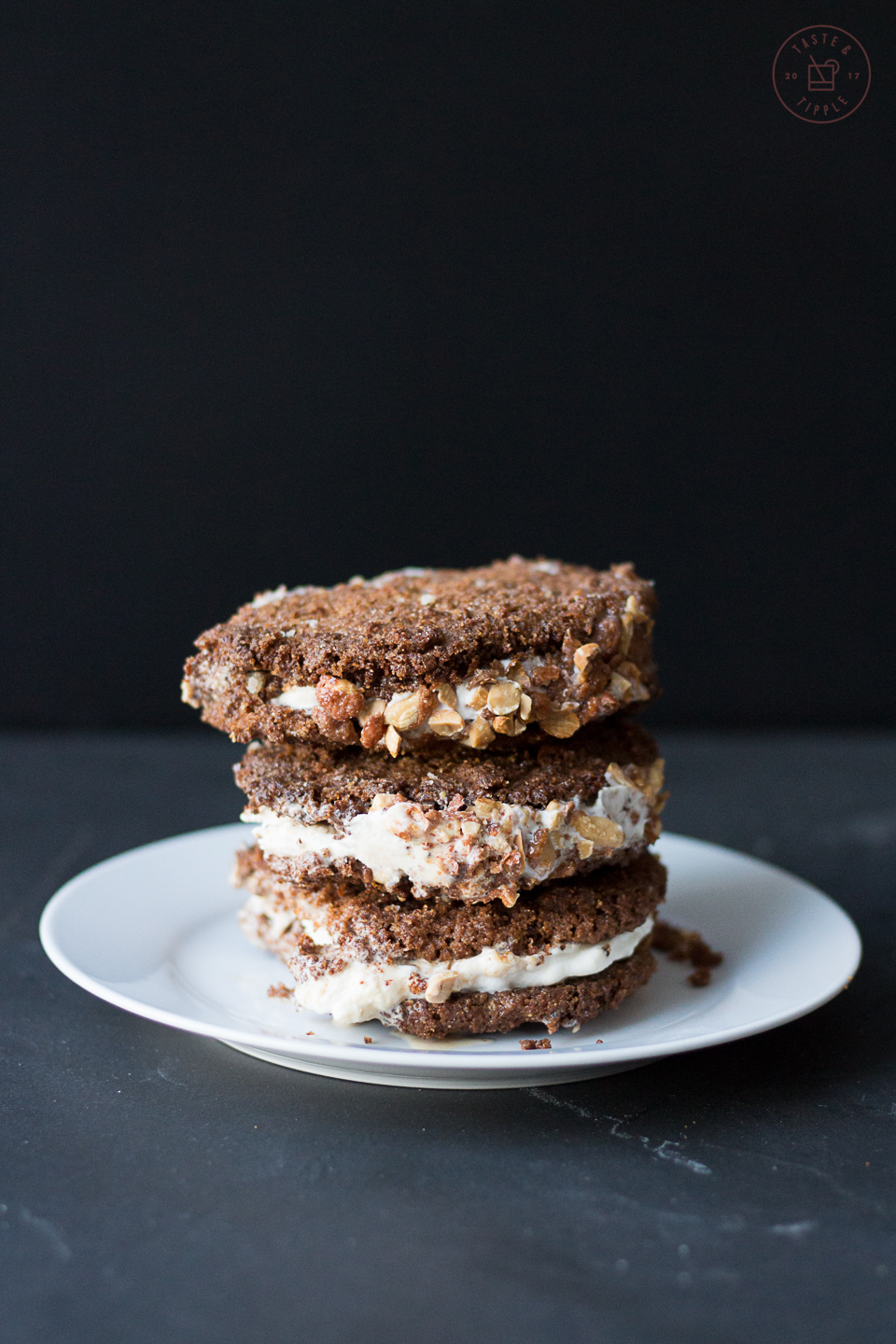 Peanut Butter and Banana Ice Cream Sandwiches | Taste and Tipple