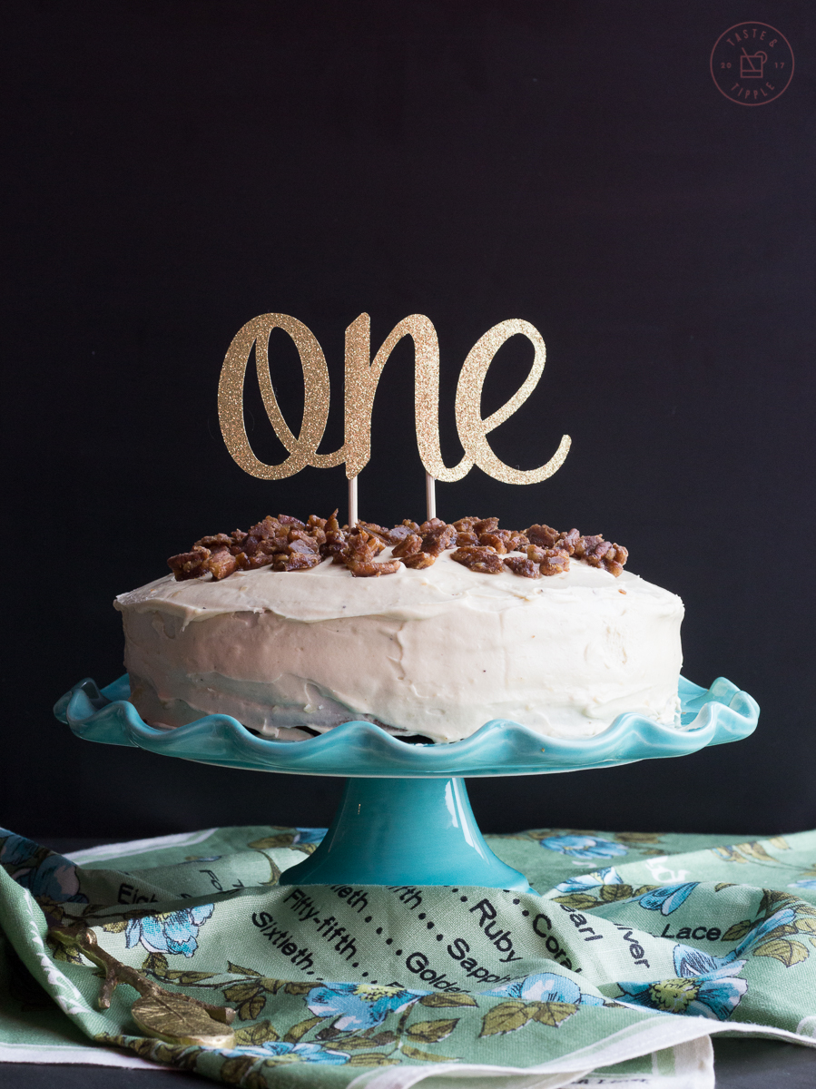 Pumpkin Pecan Cake with Brown Butter Icing | Taste and Tipple