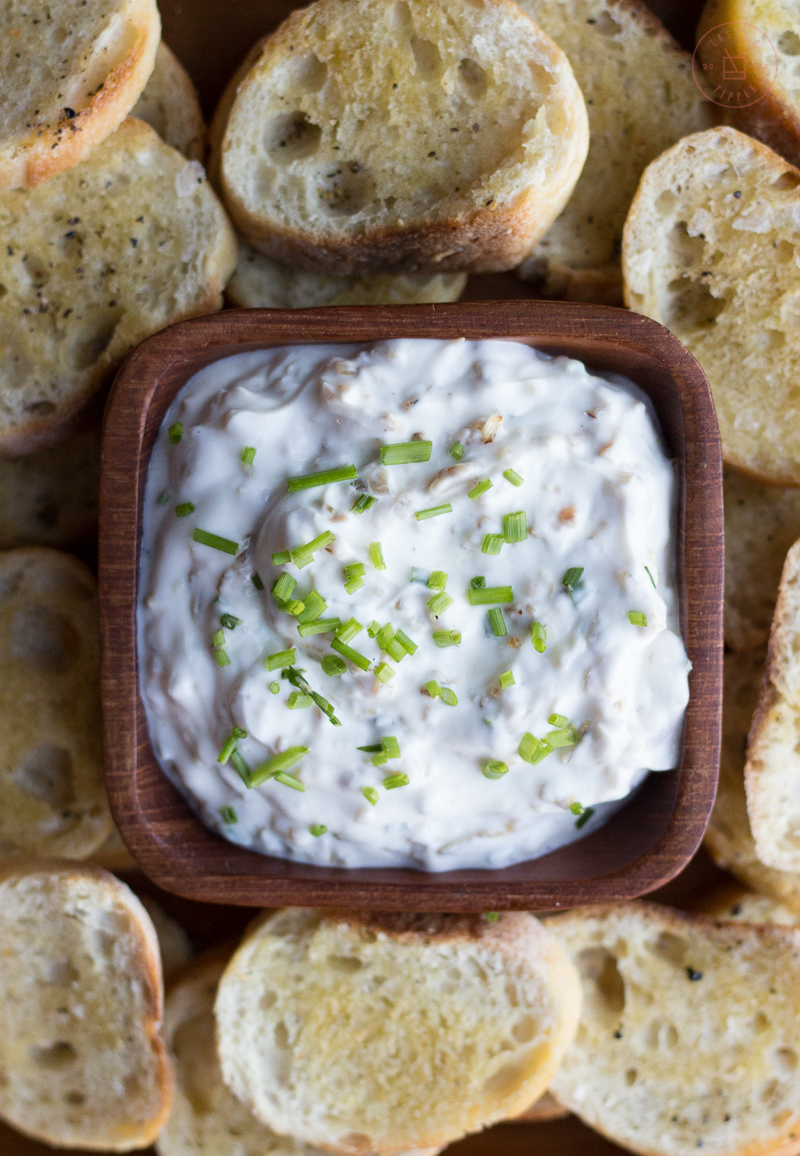 Caramelized Shallot Dip With Simple Crostini - Taste And Tipple