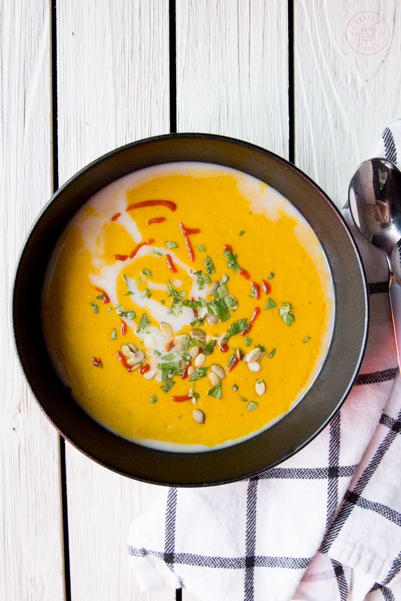 Whole30 Curried Butternut Squash Soup | Taste and Tipple