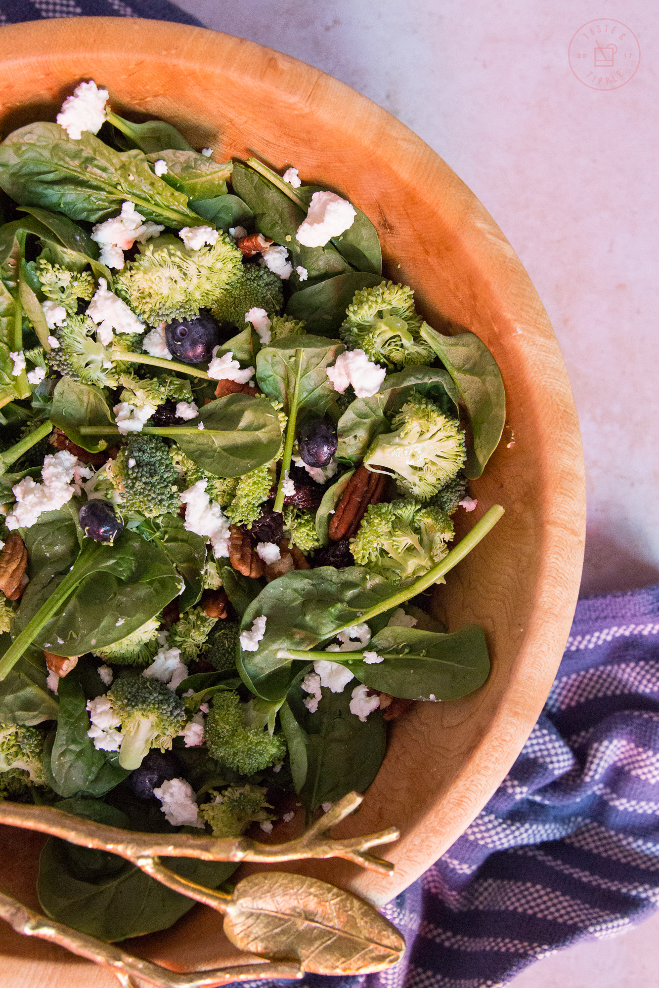 Blueberry Broccoli Salad with Ranch Dressing | Taste and Tipple