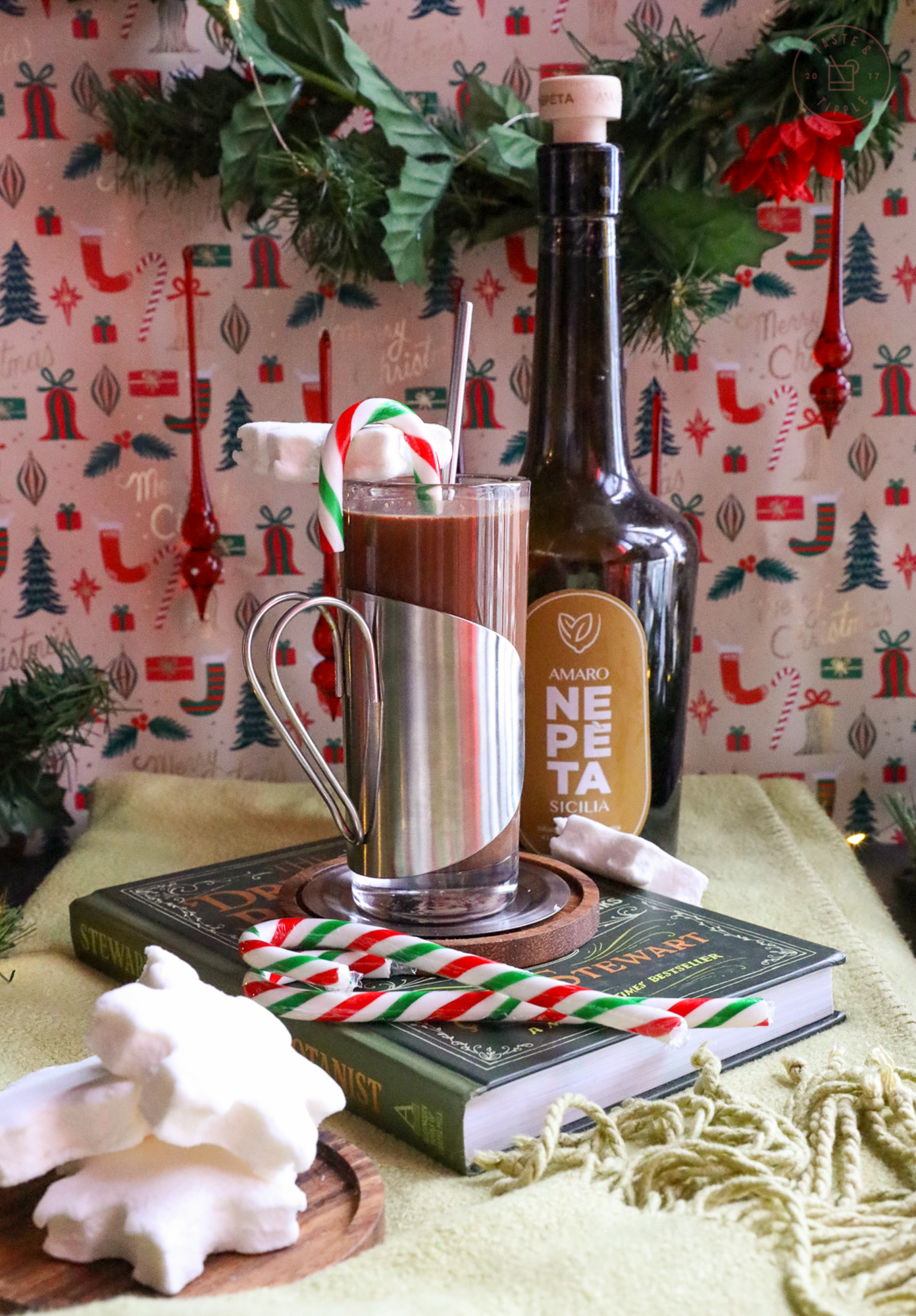 Candy Cane Hot Chocolate | Taste and Tipple