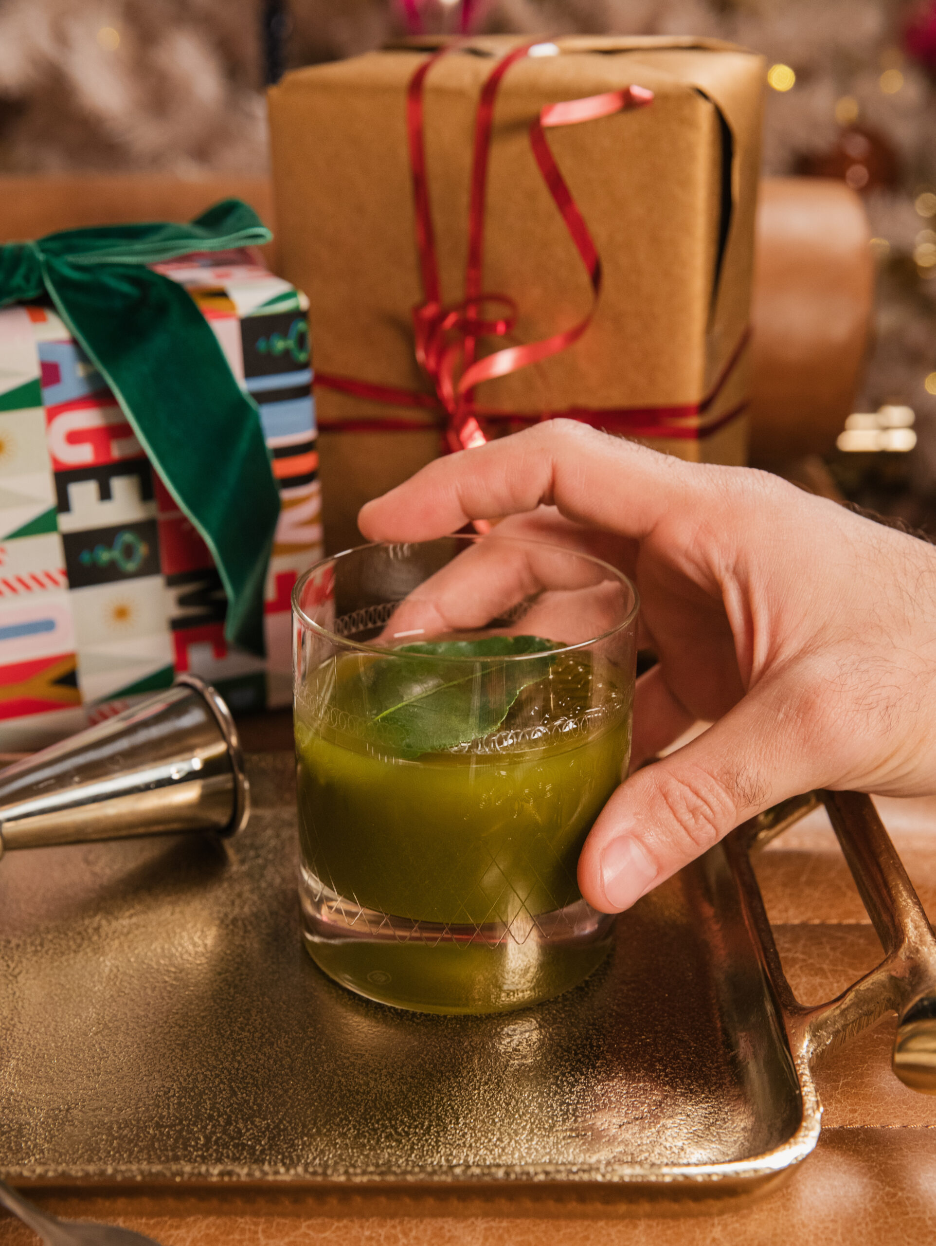 Grinchy Old Fashioned | Taste and Tipple